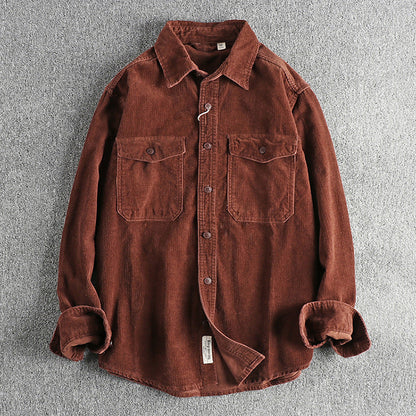 RetroRib Corduroy Shirt van katoen met losse pasvorm