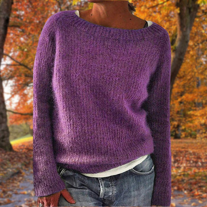 Luxe Dames Wollen Trui – Zachte Merinowollen Herfsttrui