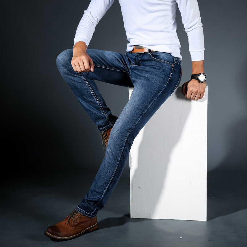 Slanke Stretch Jeans voor Heren met Comfortabele Pasvorm
