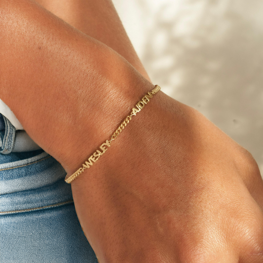 Gepersonaliseerde Naamarmband – Gravure in Goud of Zilver