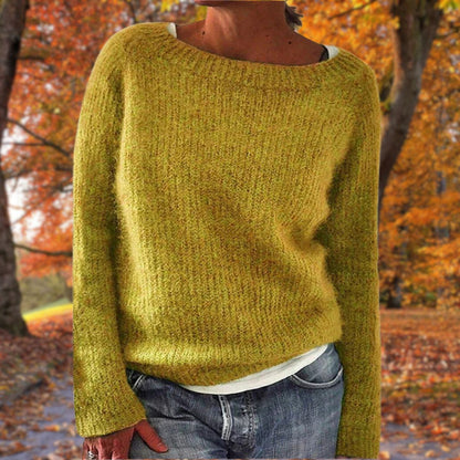 Luxe Dames Wollen Trui – Zachte Merinowollen Herfsttrui