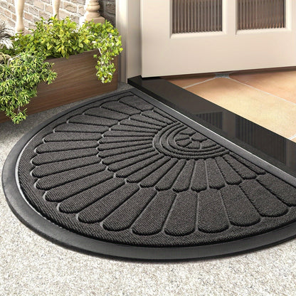 Halfronde Vuilvanger Deurmat – Antislip Mat voor Binnen en Buiten
