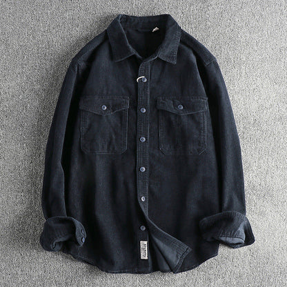RetroRib Corduroy Shirt van katoen met losse pasvorm