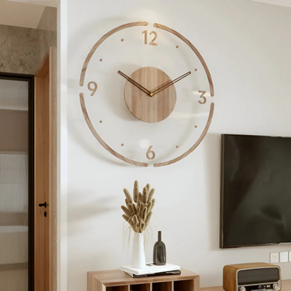 Nock Wandklok – Stijlvolle & Geluidloze Klok voor Woonkamer of Slaapkamer