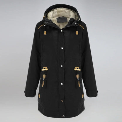 ArcticChic Damesparka – Waterafstotende Winterjas met Verstelbare Taille en Warme Voering
