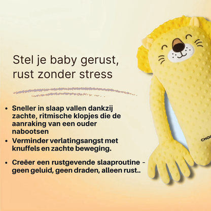 SlaapKnuffel Beer met Zachte Ritmische Klopbeweging voor Baby's