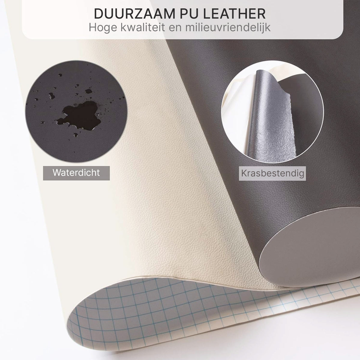 ReviLeer Zelfklevende PU-Leren Patch – Waterdichte Reparatiepleister voor Meubels