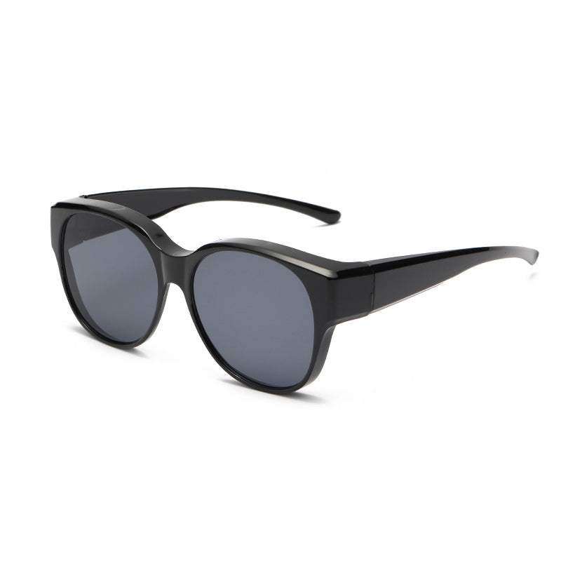 Overzet Zonnebril Cat-Eye met Gepolariseerde UV400 Glazen voor Brillendragers
