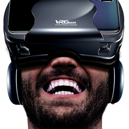 Smartphone VR Headset met Geïntegreerde Koptelefoon en Verstelbare Lensen