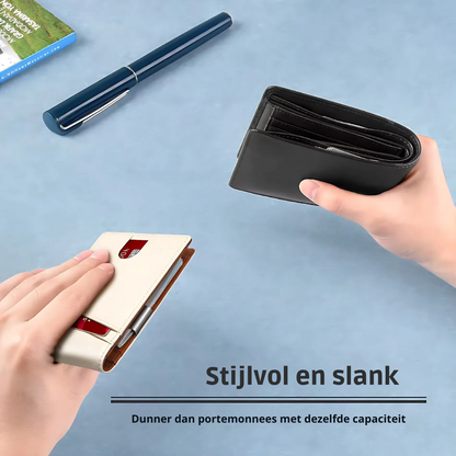 SafeSlim RFID Lederen Herenportemonnee – Compact, Dun & Veilig