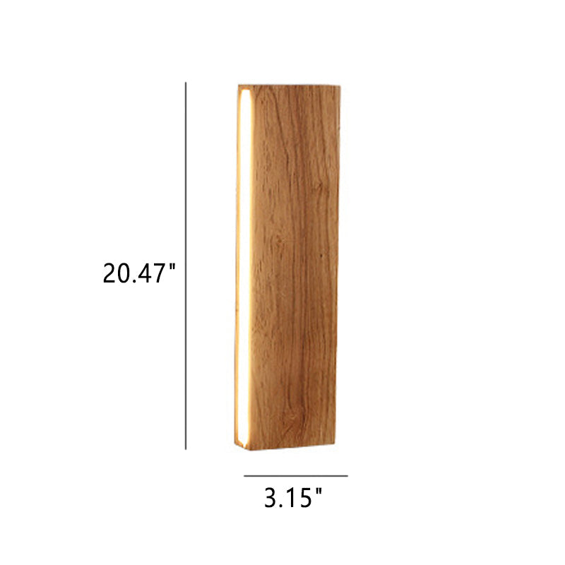 Wandlamp met Houtlook – OakBeam LED Verlichting voor Slaapkamer of Woonruimte