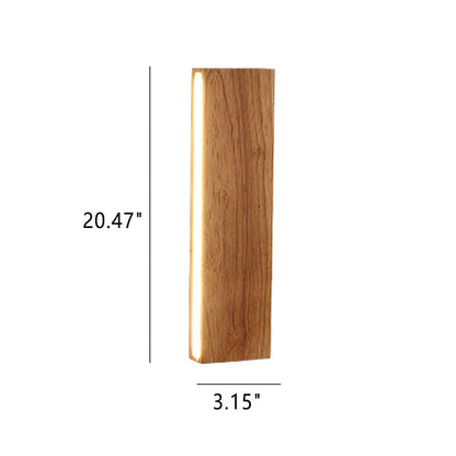 Wandlamp met Houtlook – OakBeam LED Verlichting voor Slaapkamer of Woonruimte