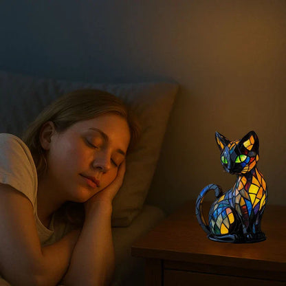 Lumikat Handgemaakte Lichtgevende Kattenlamp – Sfeerverlichting en Cadeau