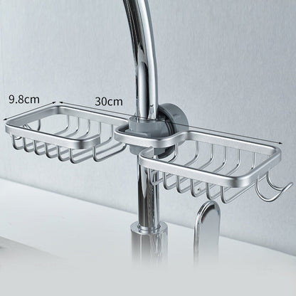 Douchehouder voor Shampoo & Zeep – Roestvrij Aluminium – Zilver of Zwart – Zonder Boren