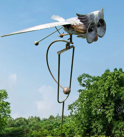 Windspinner voor de Tuin – Metalen Draaidecoratie met Grondpen