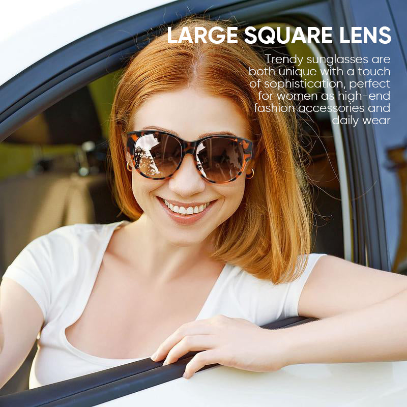 Overzet Zonnebril Cat-Eye met Gepolariseerde UV400 Glazen voor Brillendragers