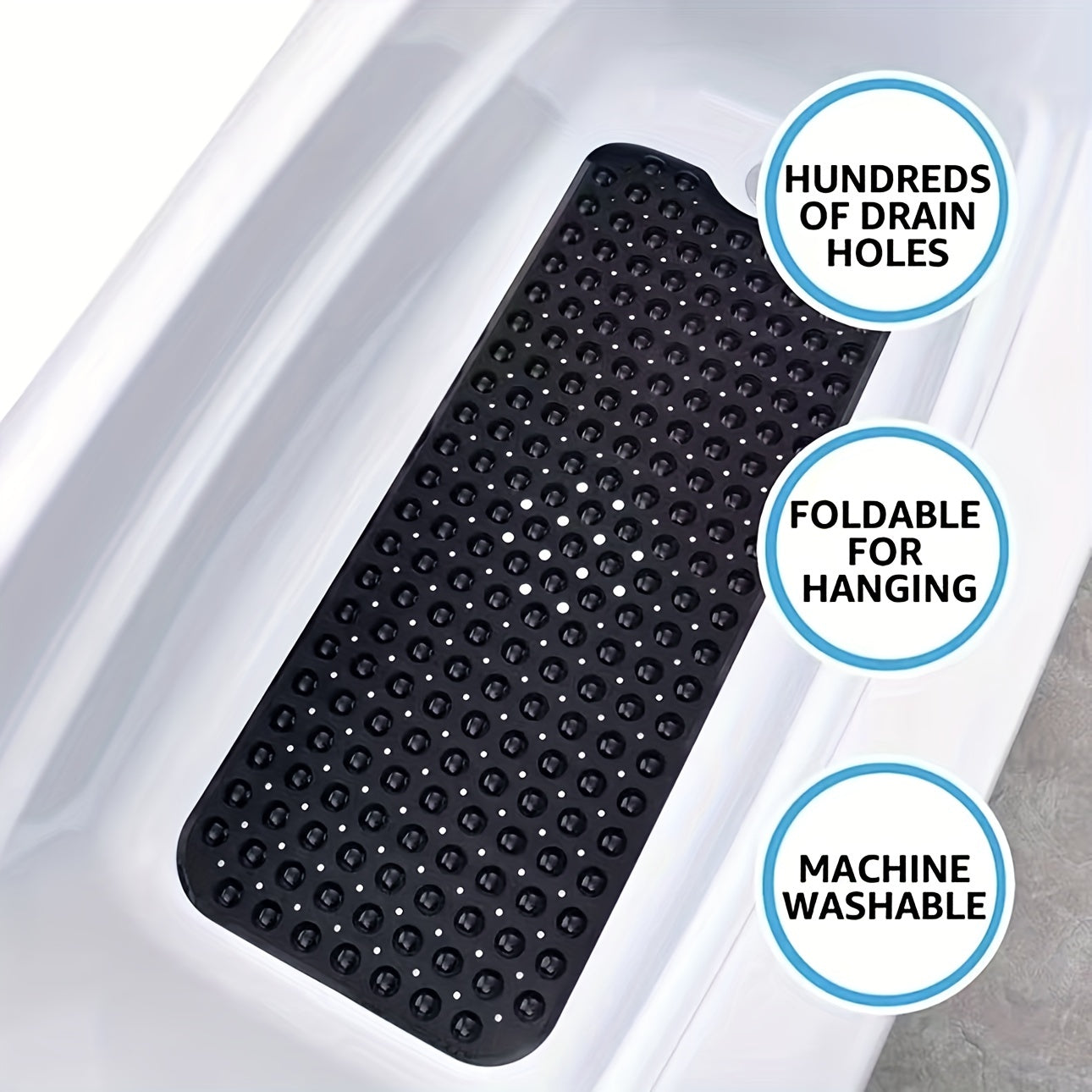 VeiligeGrip XL Antislip Badmat voor Douche en Bad – Extra Lang