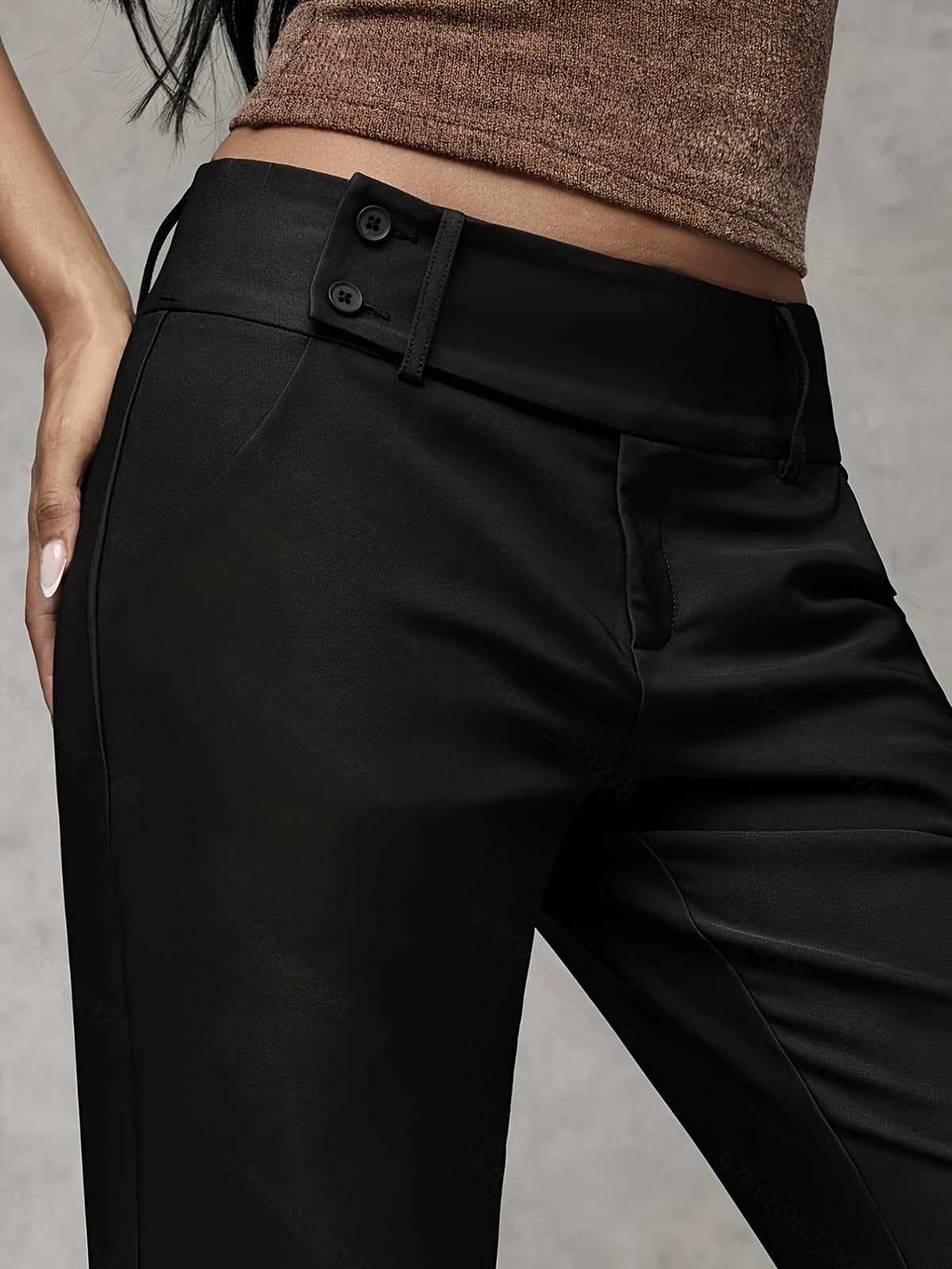 Elegante Losse Damesbroek met Hoge Taille - Comfortabel en Stijlvol
