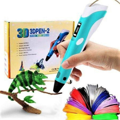 KleurPunt 3D Pen – Creatieve Tekenpen voor Kinderen met 20 Kleuren Filament