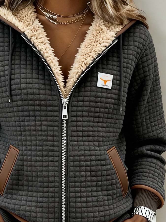 Fleece Thermo Winterjas - Gewatteerde Fleecejack voor Koude Seizoenen