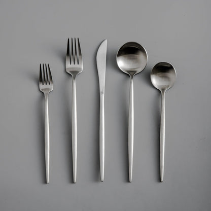 Minimalistisch Bestekset 20-Delig - RVS met Gouden Coating