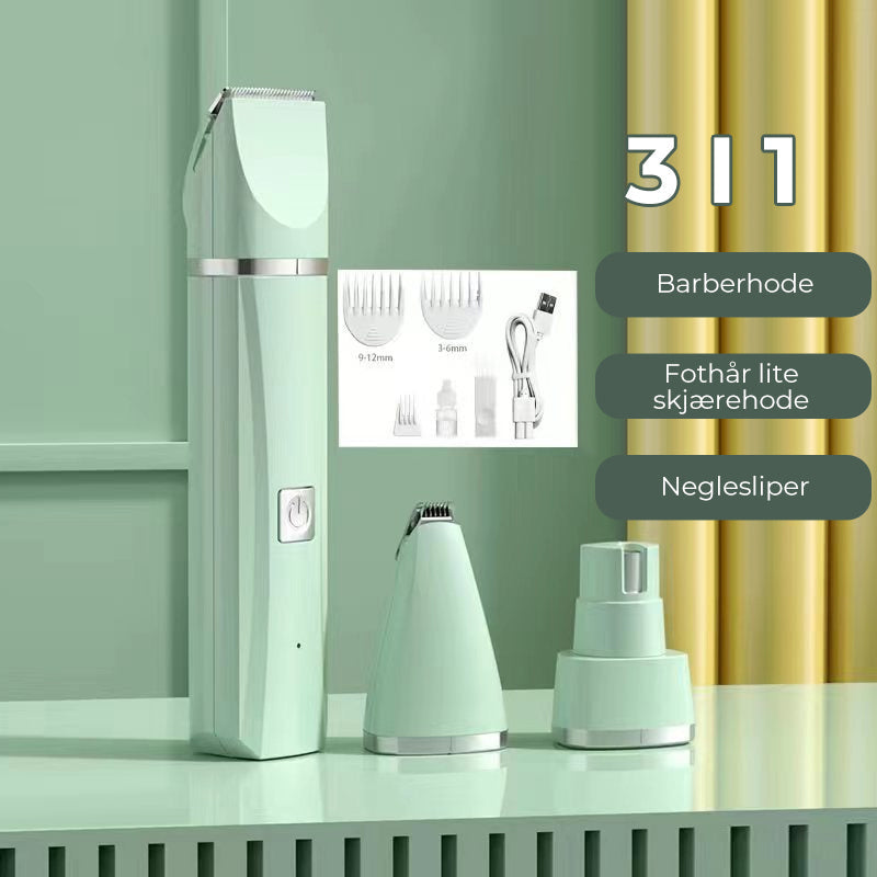 VachtTrim 4-in-1 Draadloze Huisdiertrimmer voor Honden en Katten