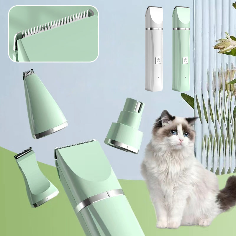 VachtTrim 4-in-1 Draadloze Huisdiertrimmer voor Honden en Katten