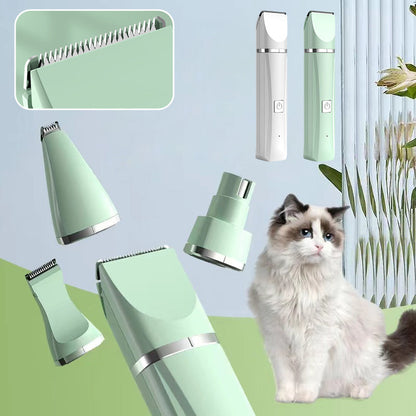 VachtTrim 4-in-1 Draadloze Huisdiertrimmer voor Honden en Katten