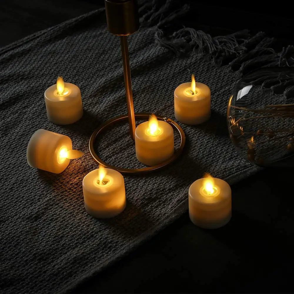 GlowVlam LED Theelicht – Realistische Vlamloze Kaars voor Sfeervolle Verlichting