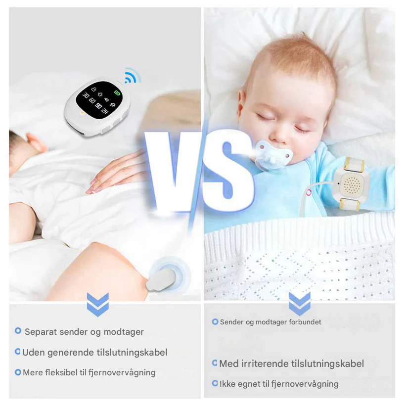 Draadloos Bedplassenalarm met Trilsignaal & Timerfunctie – USB Oplaadbaar