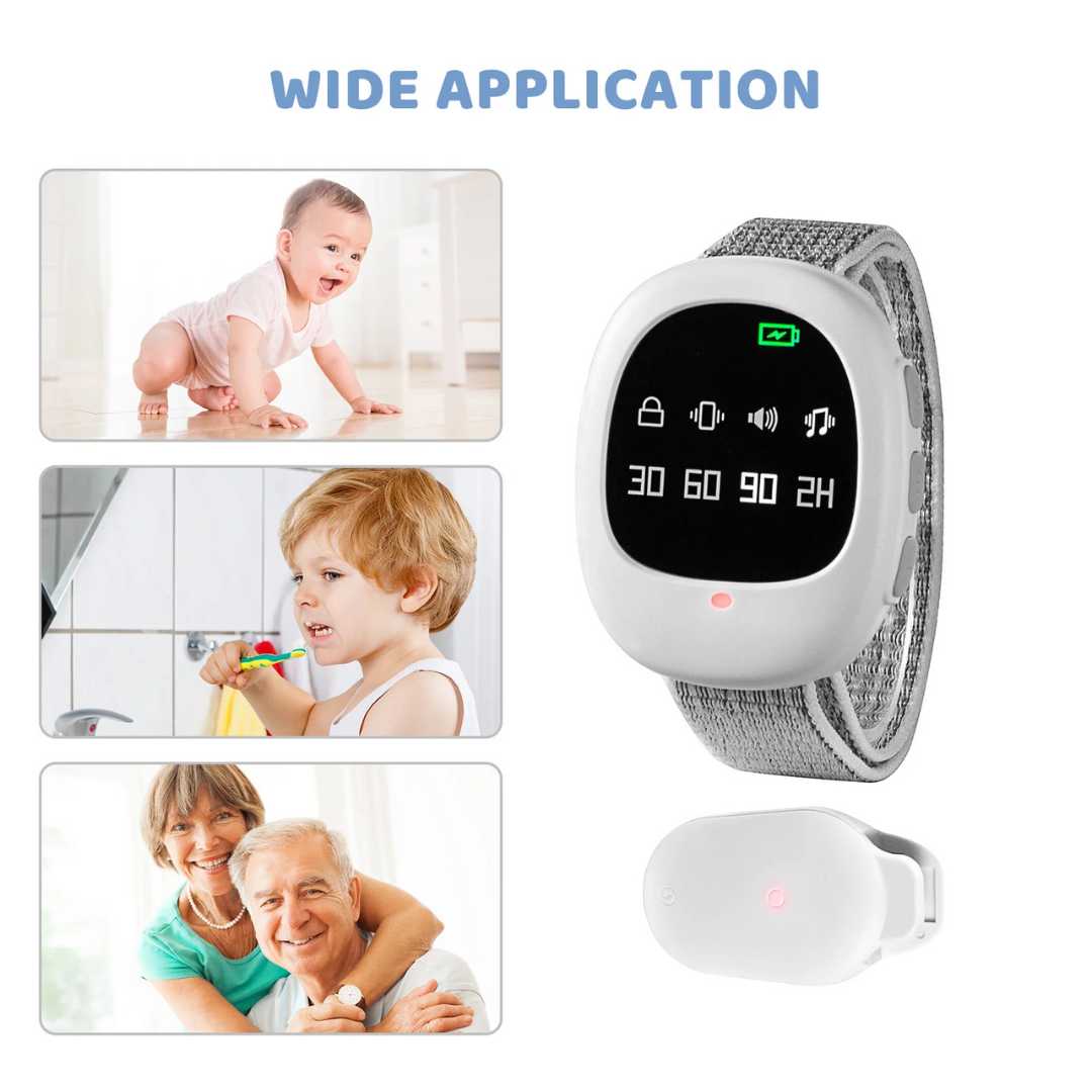 Draadloos Bedplassenalarm met Trilsignaal & Timerfunctie – USB Oplaadbaar