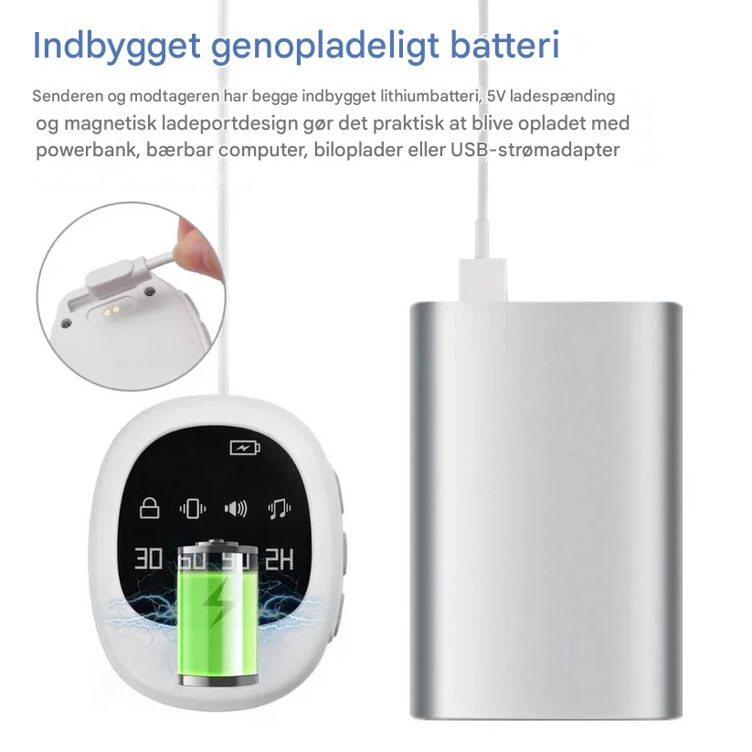Draadloos Bedplassenalarm met Trilsignaal & Timerfunctie – USB Oplaadbaar