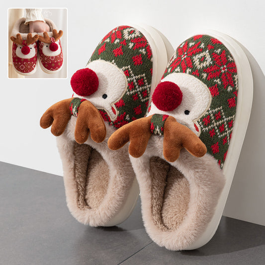 Kerst Huissloffen met Geborduurde Stof