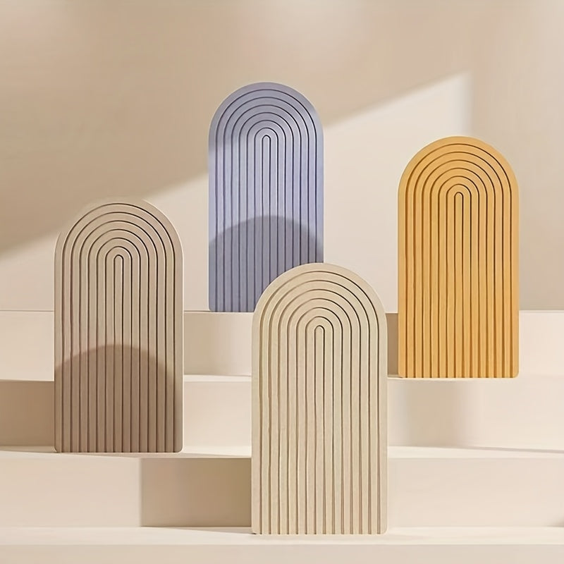 Gebogen Vilten Prikbord – Grote Zelfklevende Wanddecoratie van Polyester Vilt