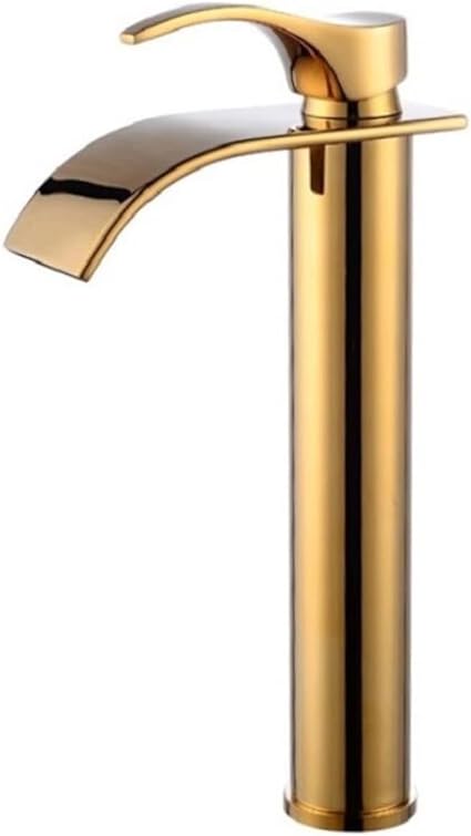 Messing Waterval Wastafelkraan met Mengfunctie - Elegante Badkamerkraan