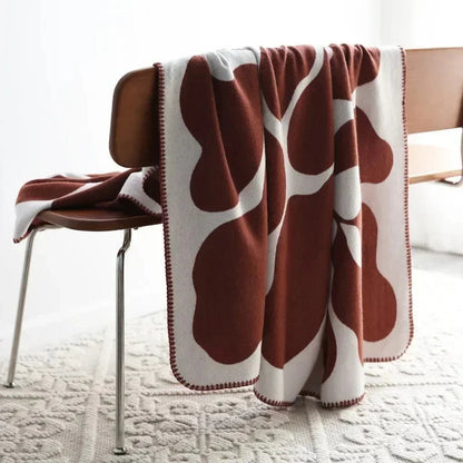 Kleurblok Gezelligdeken – 130x180 cm met Gevlochten Franjes