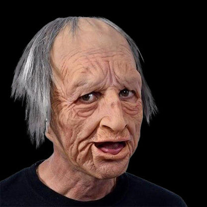 Hyperrealistisch Siliconenmasker van een Oude Man
