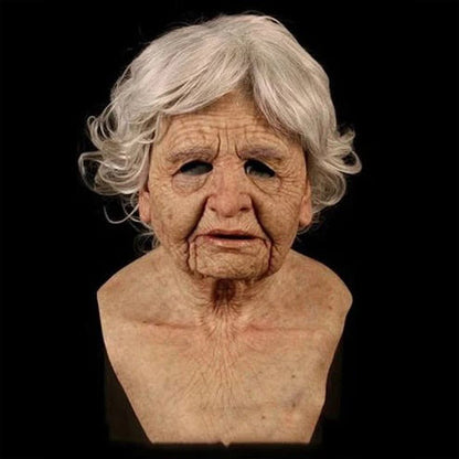 Hyperrealistisch Siliconenmasker van een Oude Man