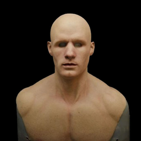 Hyperrealistisch Siliconenmasker van een Oude Man