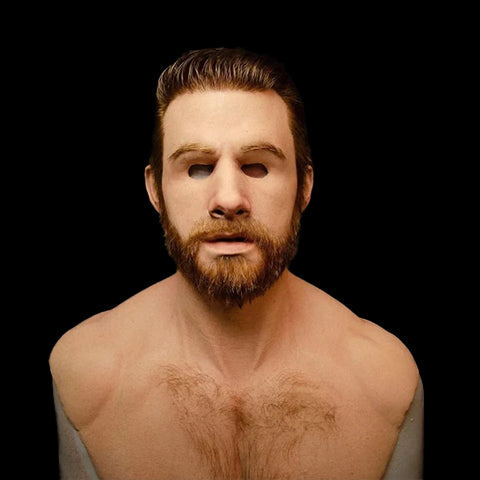 Hyperrealistisch Siliconenmasker van een Oude Man