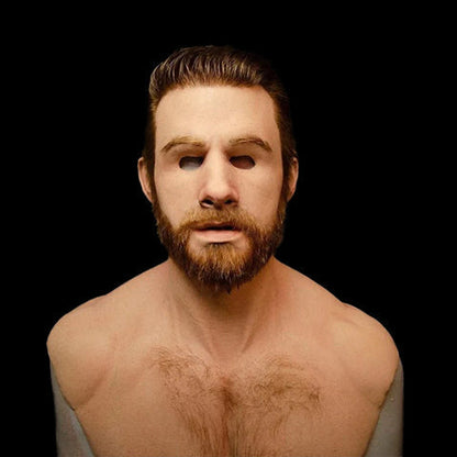 Hyperrealistisch Siliconenmasker van een Oude Man