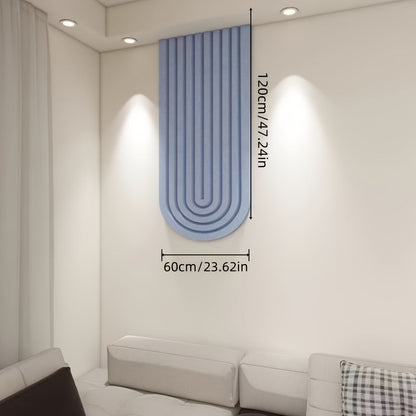 Gebogen Vilten Prikbord – Grote Zelfklevende Wanddecoratie van Polyester Vilt