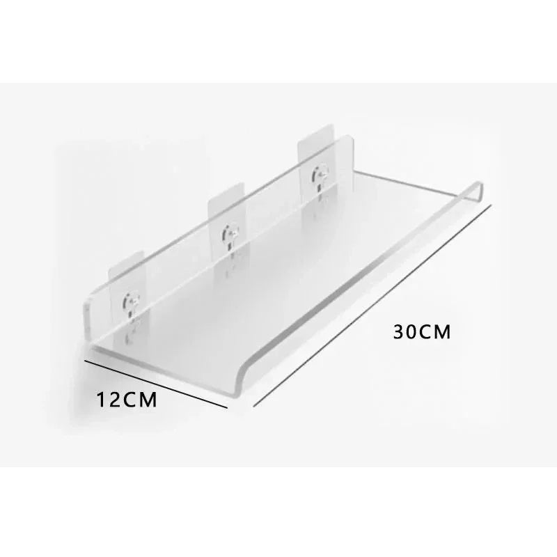 Moderne Acryl Wandplank - Stijlvolle Opberging voor Badkamer en Woonkamer