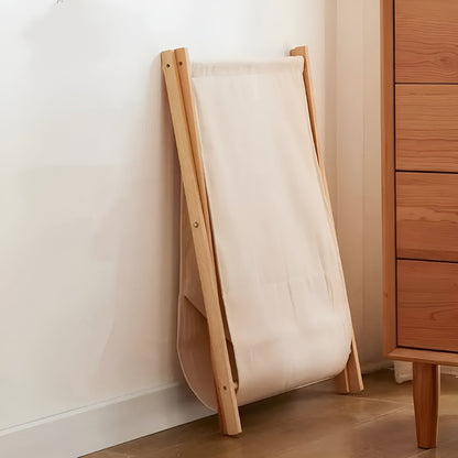 Opvouwbare houten wasmand – Massief hout, decoratief en functioneel