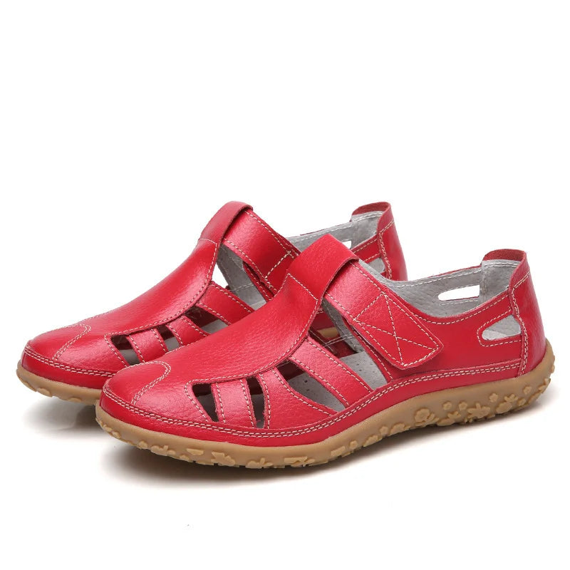 Comfortiva – Veterloze Platte Schoenen met Antislipzool