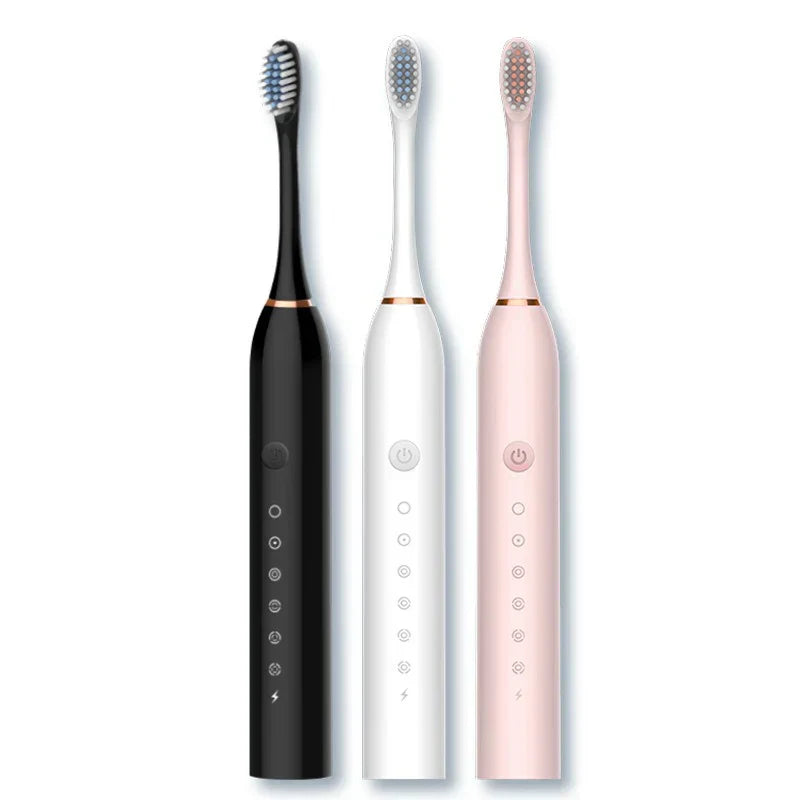 SonicPure Oplaadbare Tandenborstel – Fluisterstil, Krachtig & Inclusief 8 Opzetborstels