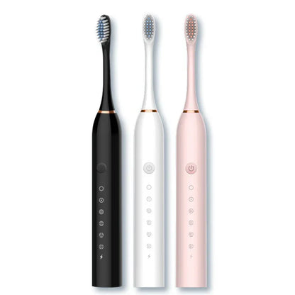 SonicPure Oplaadbare Tandenborstel – Fluisterstil, Krachtig & Inclusief 8 Opzetborstels