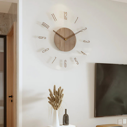 Nock Wandklok – Stijlvolle & Geluidloze Klok voor Woonkamer of Slaapkamer