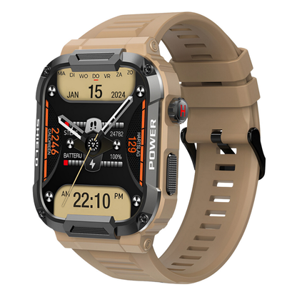 IronPulse X1 Robuuste Smartwatch – Schokbestendig, Waterdicht & Gezondheidsmonitor