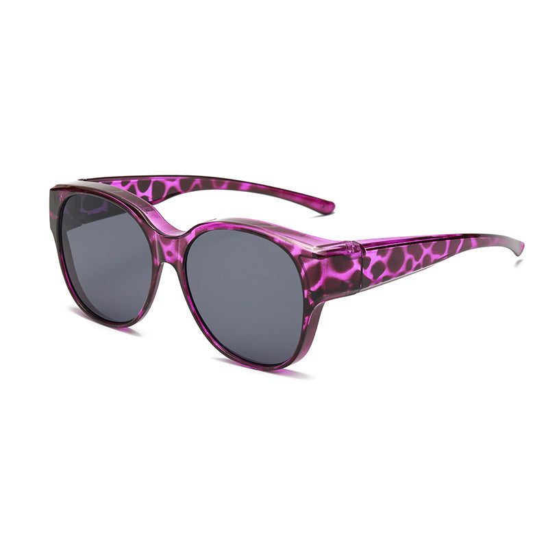 Overzet Zonnebril Cat-Eye met Gepolariseerde UV400 Glazen voor Brillendragers